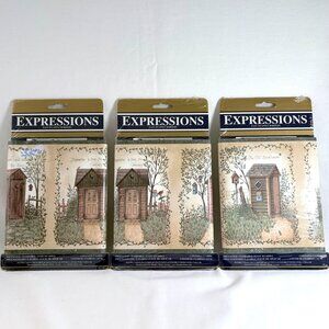 Vintage Expressions Country Themed Outhouses 3x Wallpaper Border Decor 15 yds